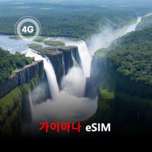 [통큰무제한] 가이아나 이심 eSIM 데이터 매일 3GB 초고속 이후 1MB 고속 무제한 이심통 / 이용일수 10일