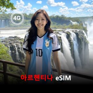 [통큰무제한] 아르헨티나 이심 eSIM 데이터 매일 3GB 초고속 이후 1Mbps 고속 무제한 / 이용일수 10일 이심통