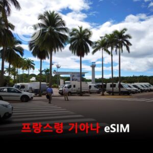 [통큰무제한] 프랑스령 기아나 이심 eSIM 데이터 매일 3GB 초고속 이후 1Mbps 고속 무제한 / 이용일수 30일 이심통
