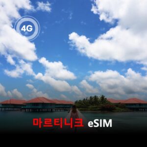 [통큰무제한] 마르티니크 이심 eSIM 데이터 매일 3GB 초고속 이후 1Mbps 고속 무제한 / 이용일수 10일 이심통