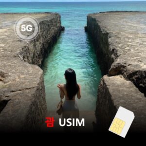 [유심칩] 괌 유심 USIM 데이터 매일 무제한 이심통 | 무료배송