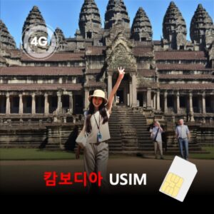 [유심칩] 캄보디아 유심 USIM 데이터 매일 무제한 이심통 | 무료배송